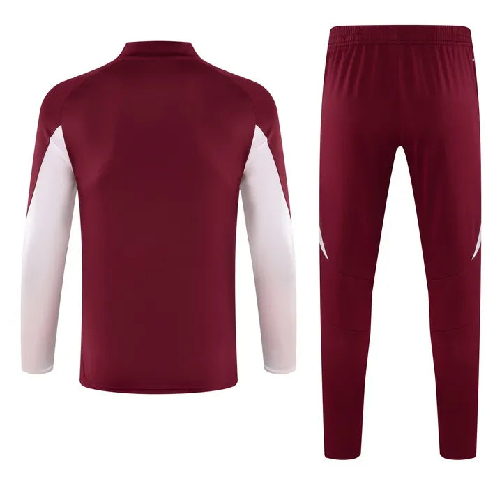 2024 Bayern Half-Pull Training Suit Red Jersey Set