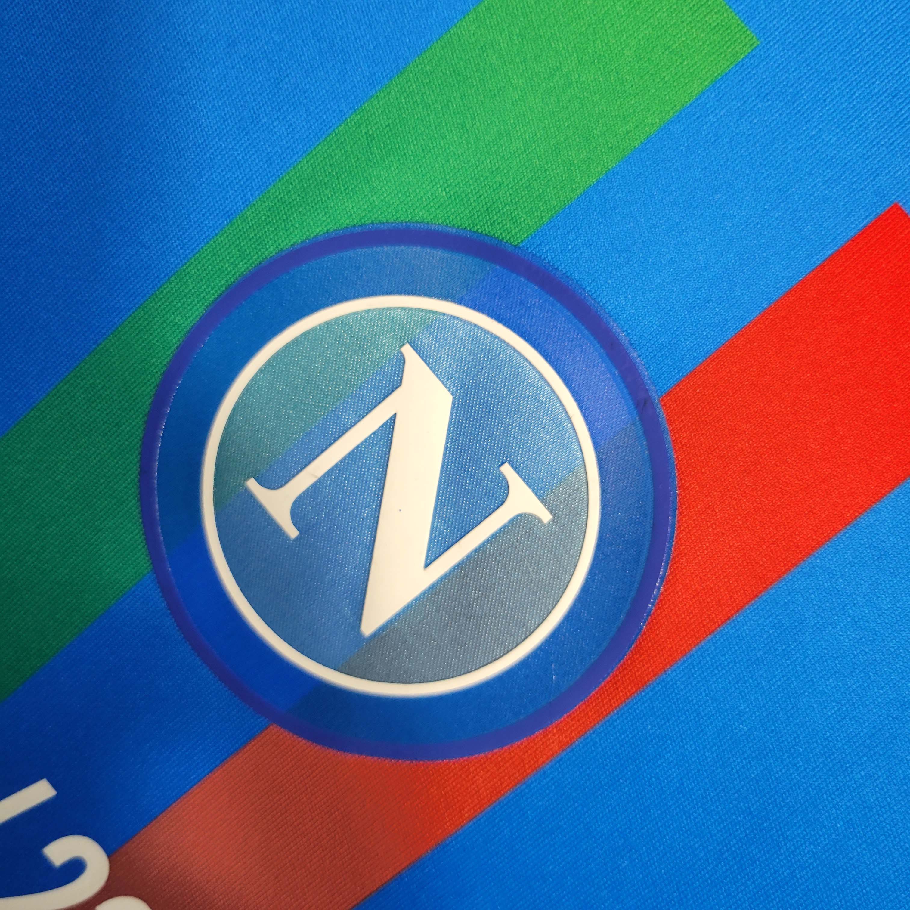 2023/2024 Napoli Soccer Commemorative Edition Blue Jersey