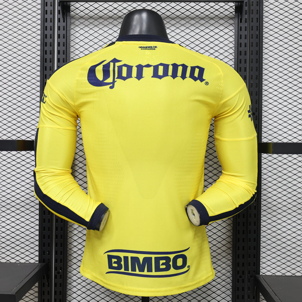 2026/2027 Long Sleeve Player Version Club América Home Football Jersey 1:1 Thai quality topjersey