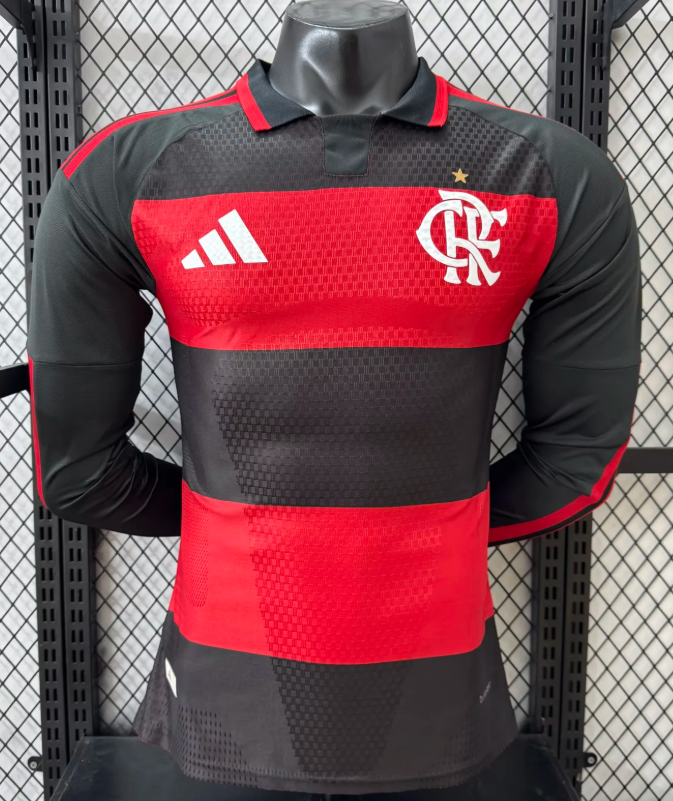2026/2027 Long Sleeve Player Version Flamengo Home Jersey 1:1 Thai Quality topjersey
