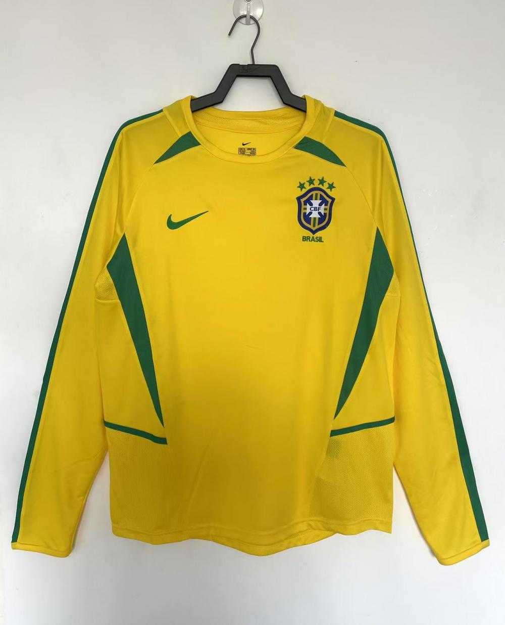 2002 Retro Long Sleeve Brazil Home