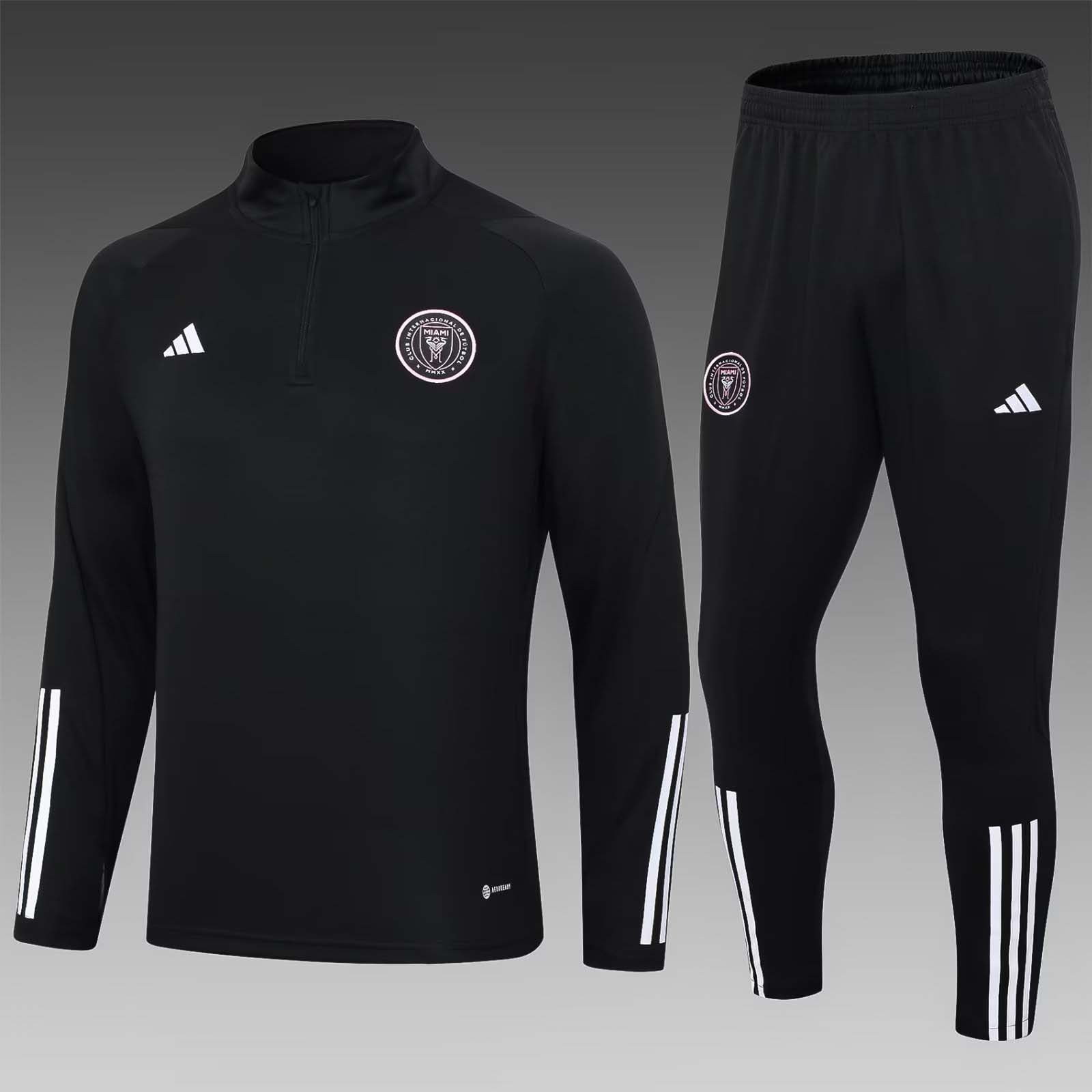 2023/2024 Inter Miami Half-Pull Training Suit black
