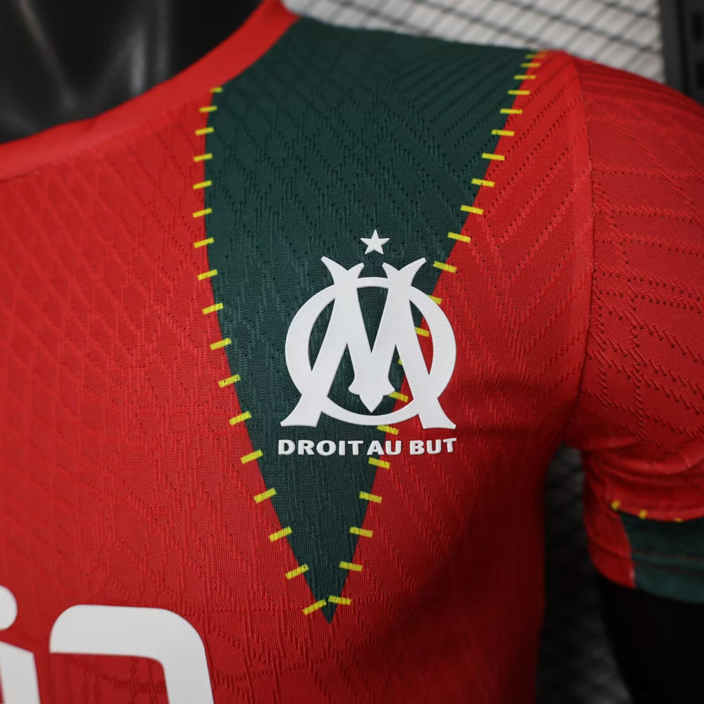 2026/2027 Player Version Marseille Special Edition Red Green Football Jersey 1:1 Thai Quality