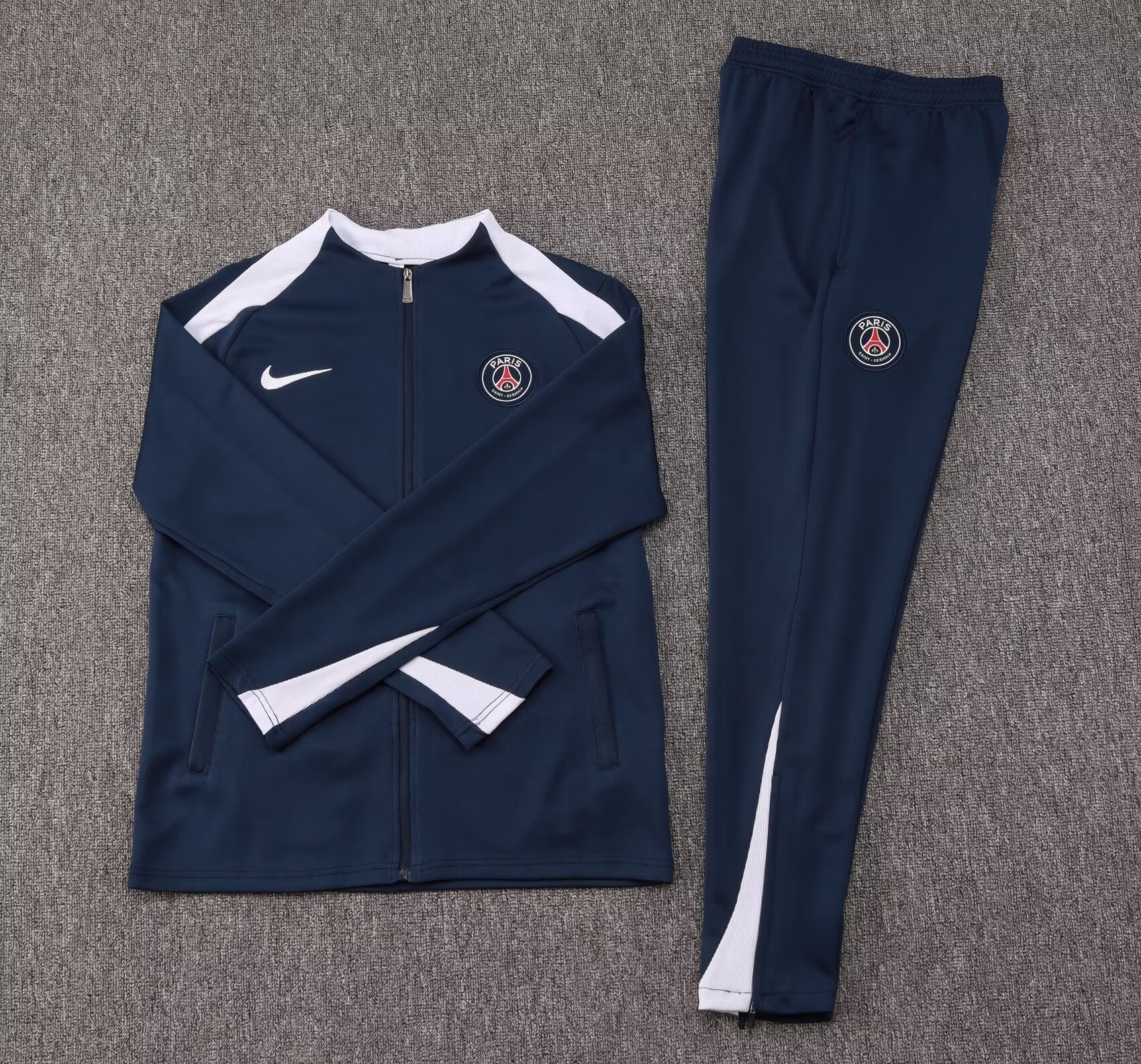 2024/2025 Psg Paris Saint-Germain Long Zipped Jacket Royal Blue