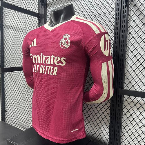 2026/2027 Long Sleeve Player Version Real Madrid Third Away  Jersey 1:1 Thai Quality topjersey