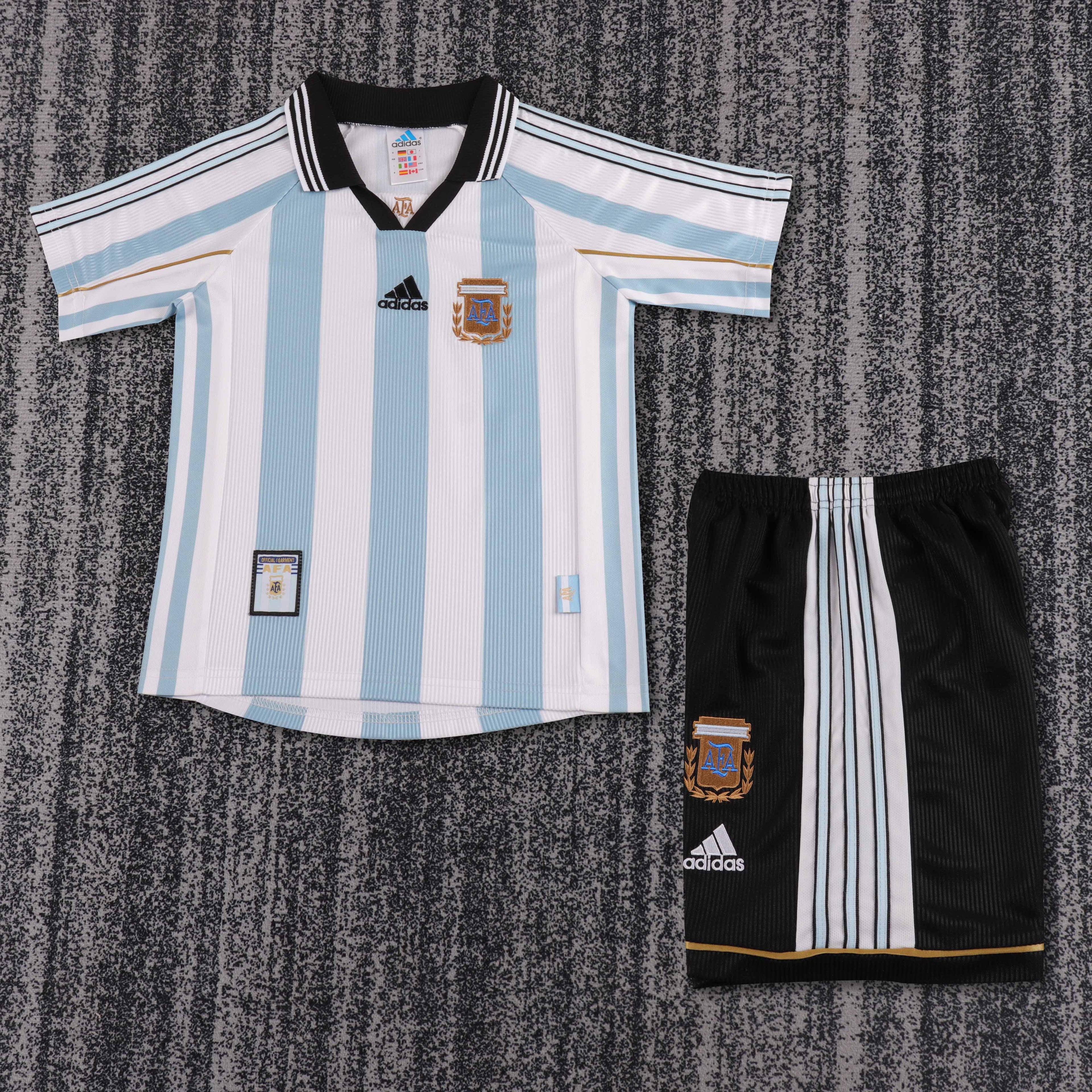 1998 Retro Argentina National Team Home Jersey