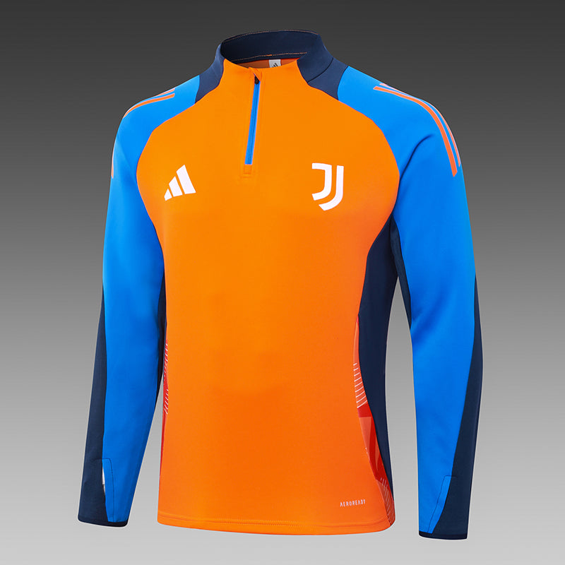 2024/2025 Juventus Half-Pull Training Suit Orange