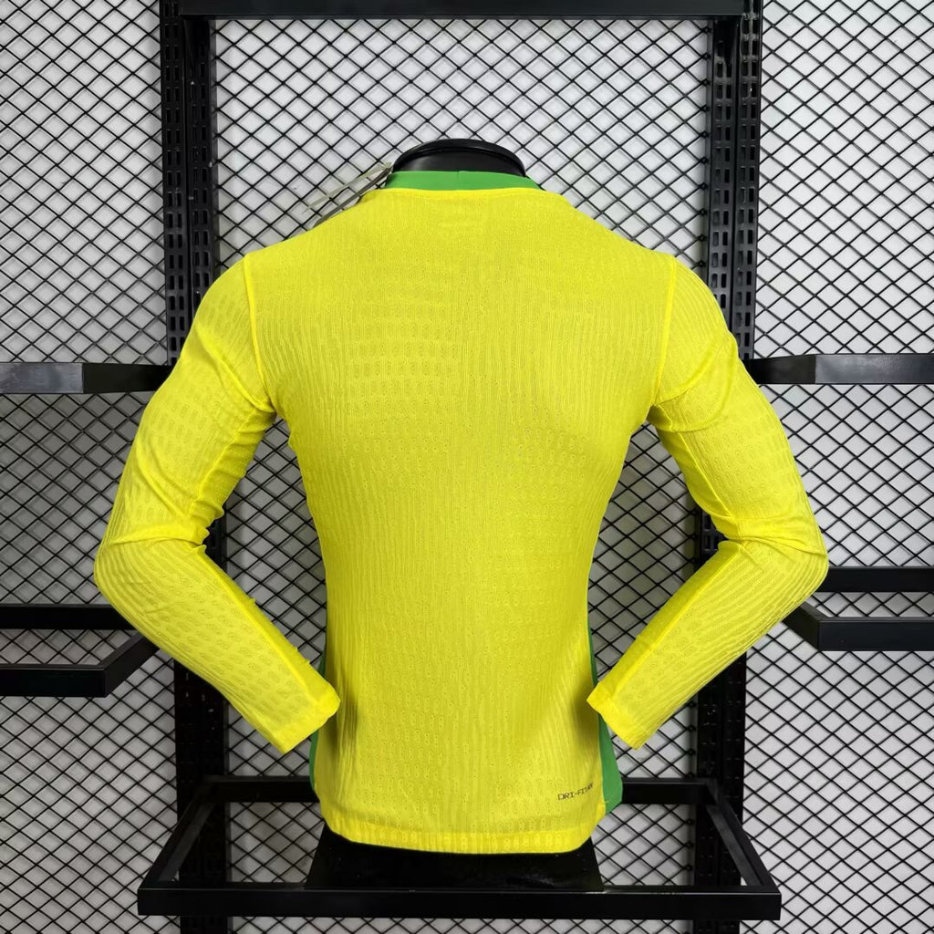 2025/2026 Long sleeves Player Version Brazil Home