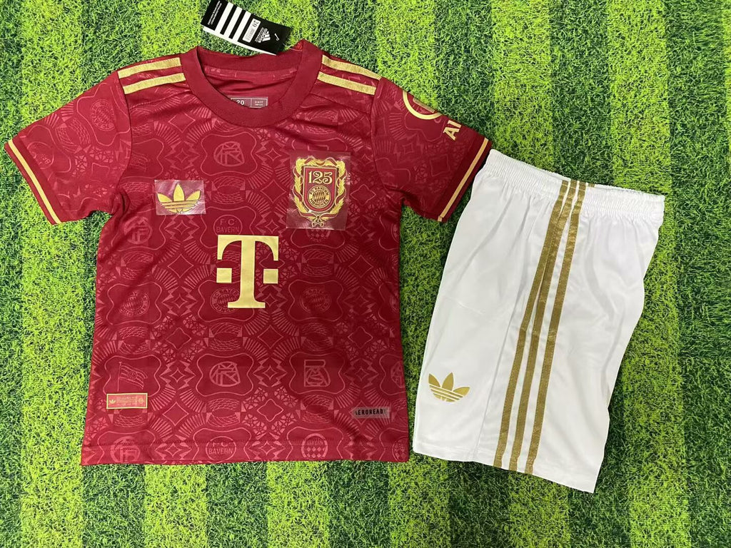 2025/2026 Kids Size Bayern Munich 125th Anniversary Red Edition