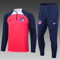 2023/2024 Atletico Madrid Half-Pull Training Suit Red