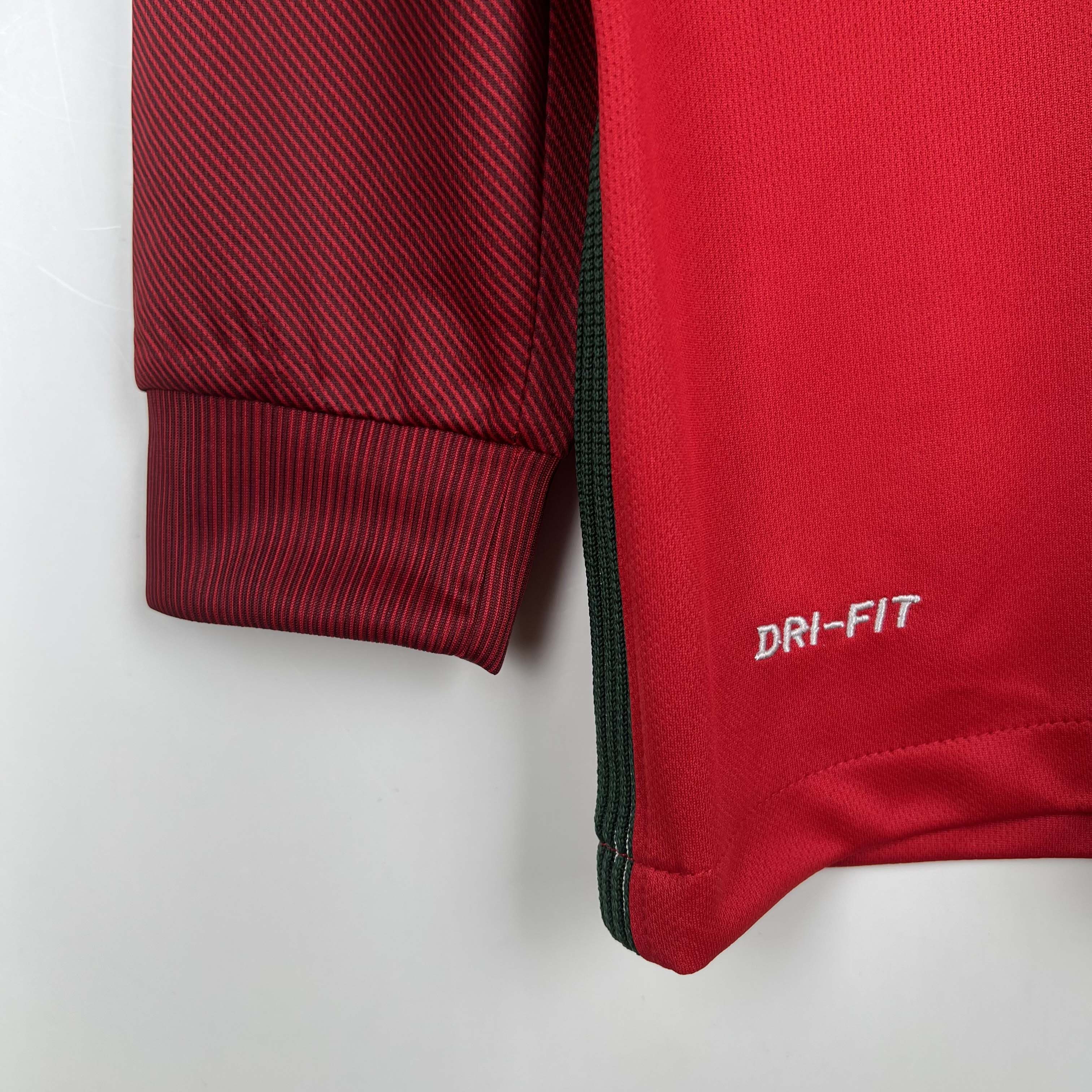 2016 Retro Long Sleeve Portugal Home