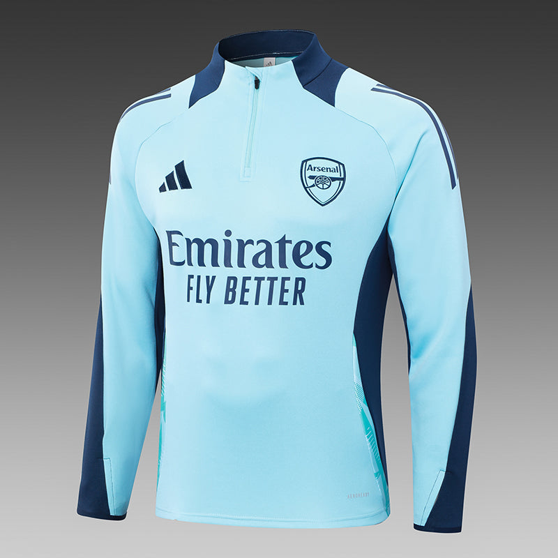 2024/2025 Arsenal Half-Pull Training Suit Baby Blue