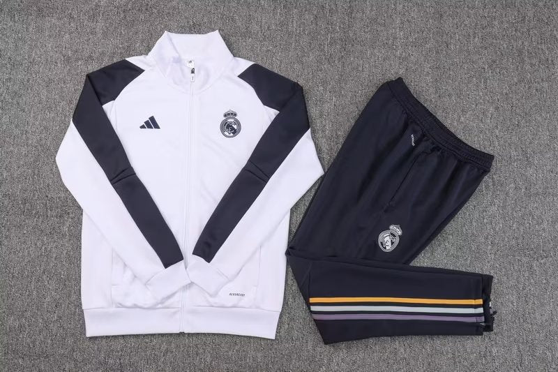 2023/2024 Real Madrid Long Zipped Jacket white