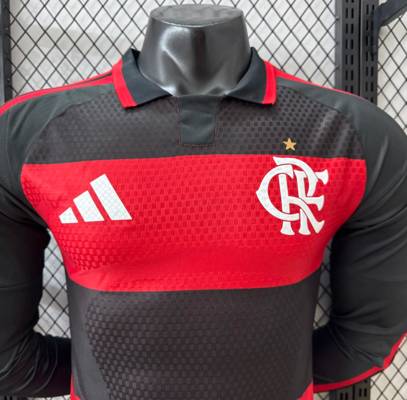 2026/2027 Long Sleeve Player Version Flamengo Home Jersey 1:1 Thai Quality topjersey