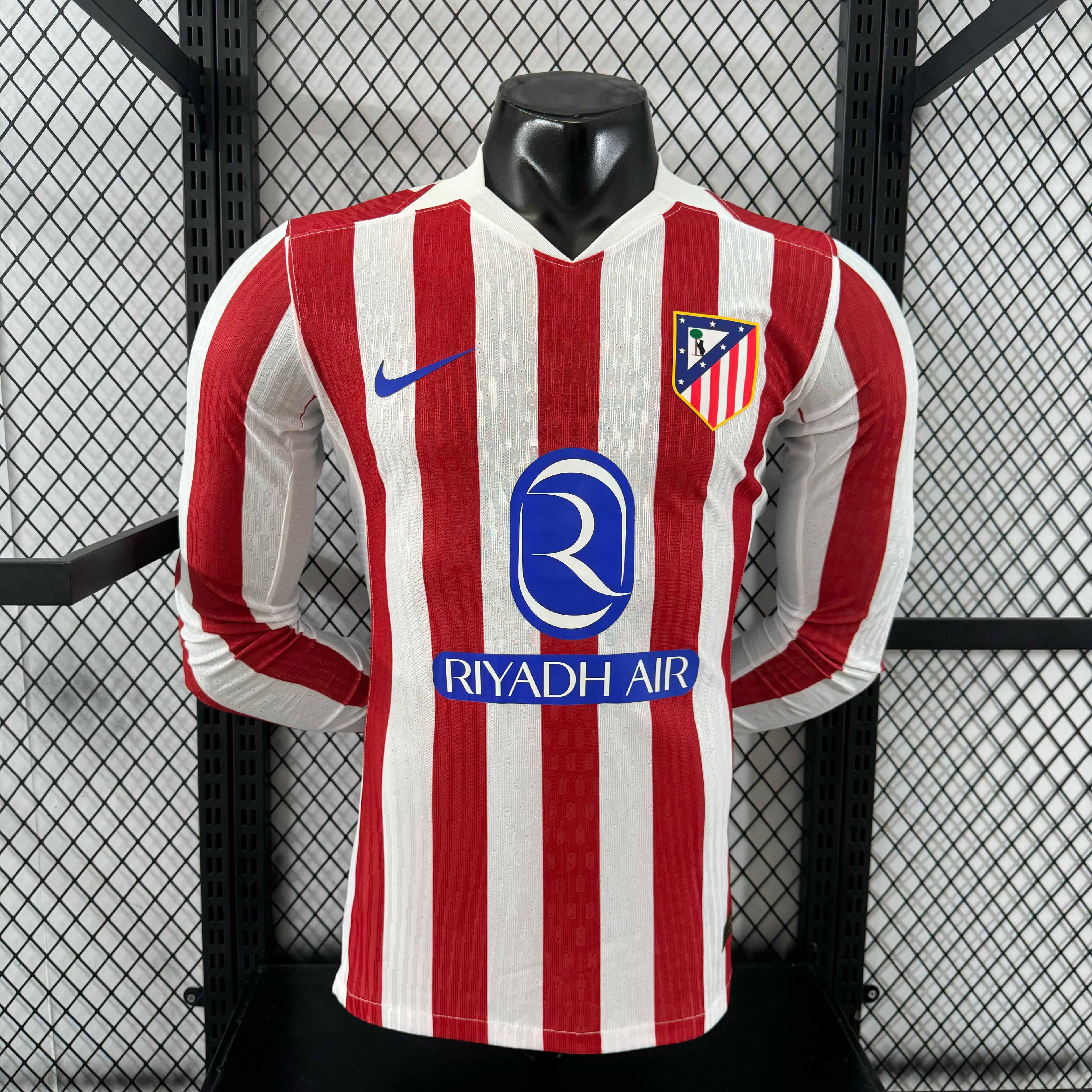 2025/2026 Player Version Atletico Madrid Home Long Sleeve