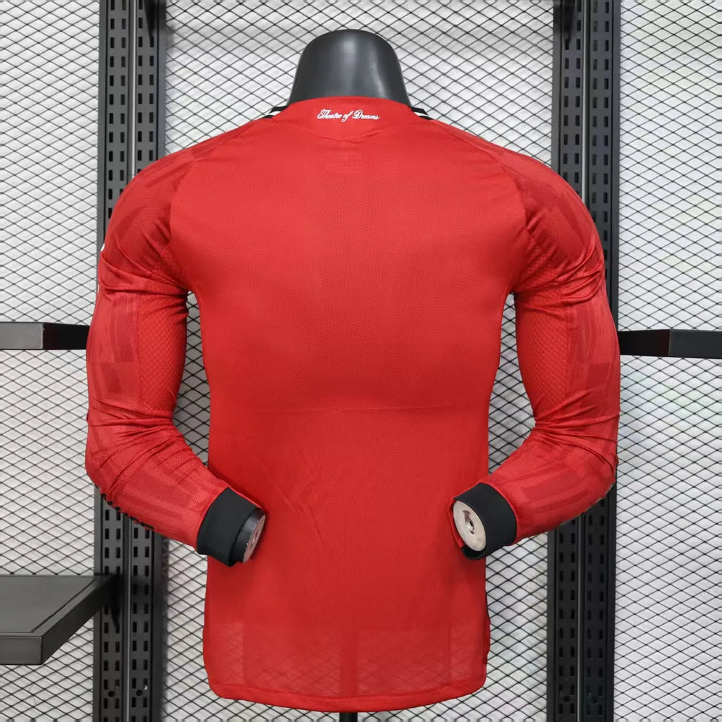 2025/2026 Long Sleeve Player Version Manchester United Home