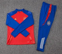 2024-2025 Spain Half-Pull Training Suit Red