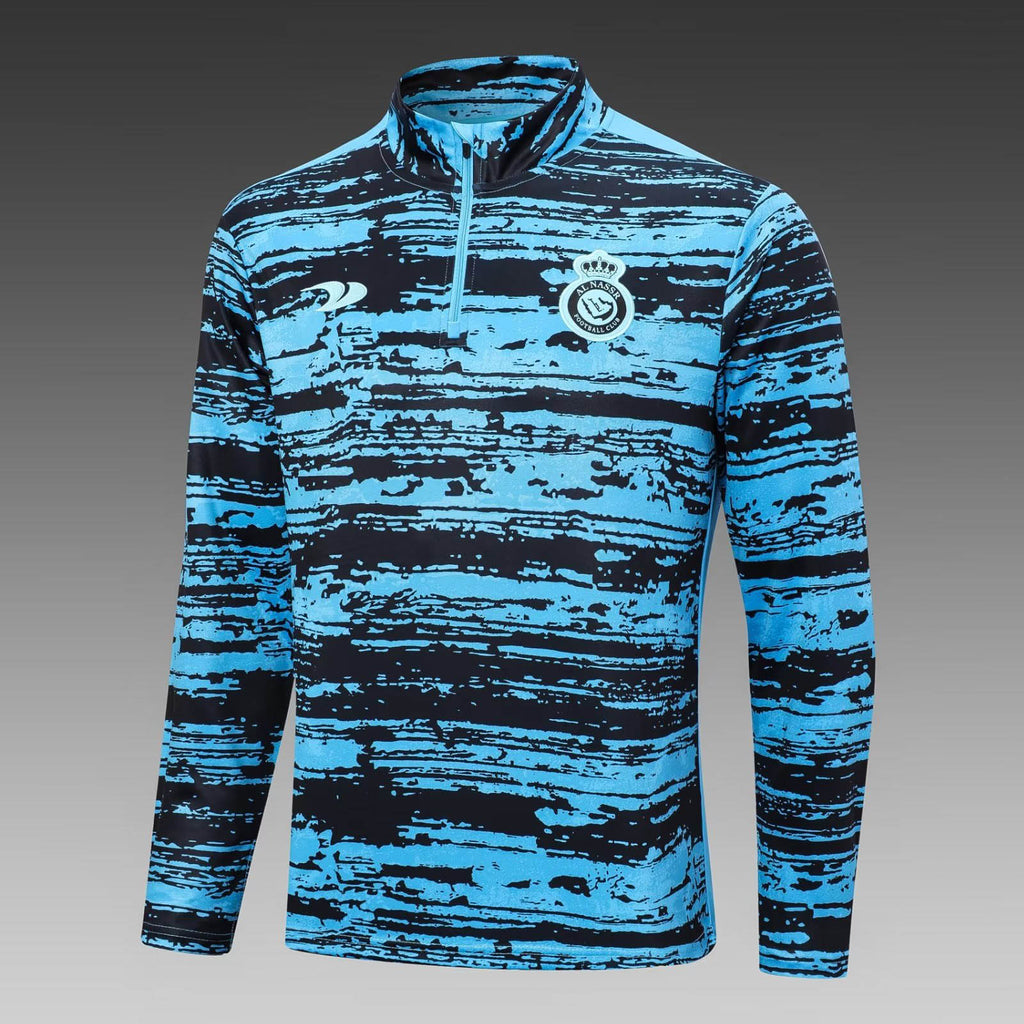 2022/2023 Al-Nassr Half-Pull Training Suit Blue