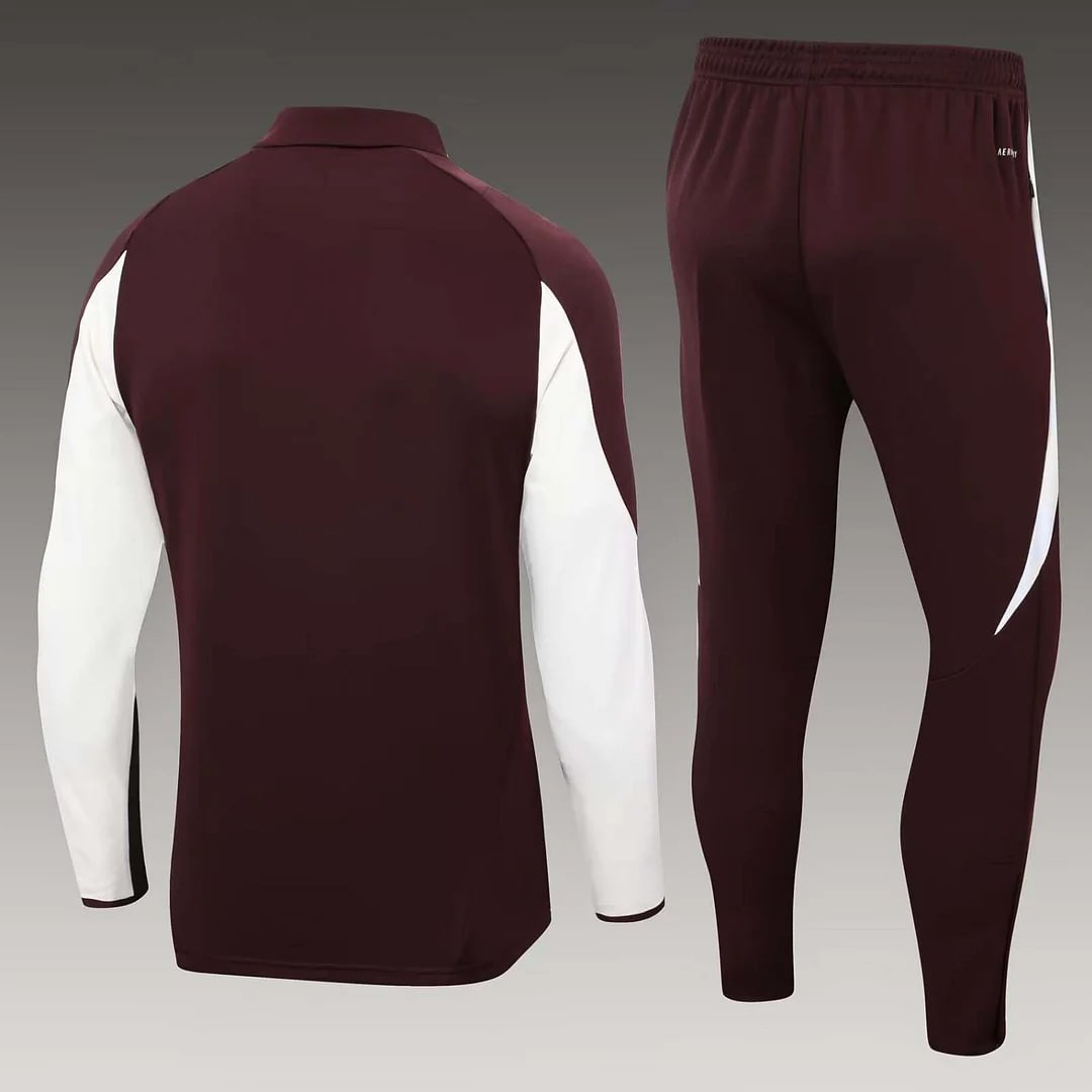 2024/2025 Bayern Munich Half-Pull Training Suit Deep purple