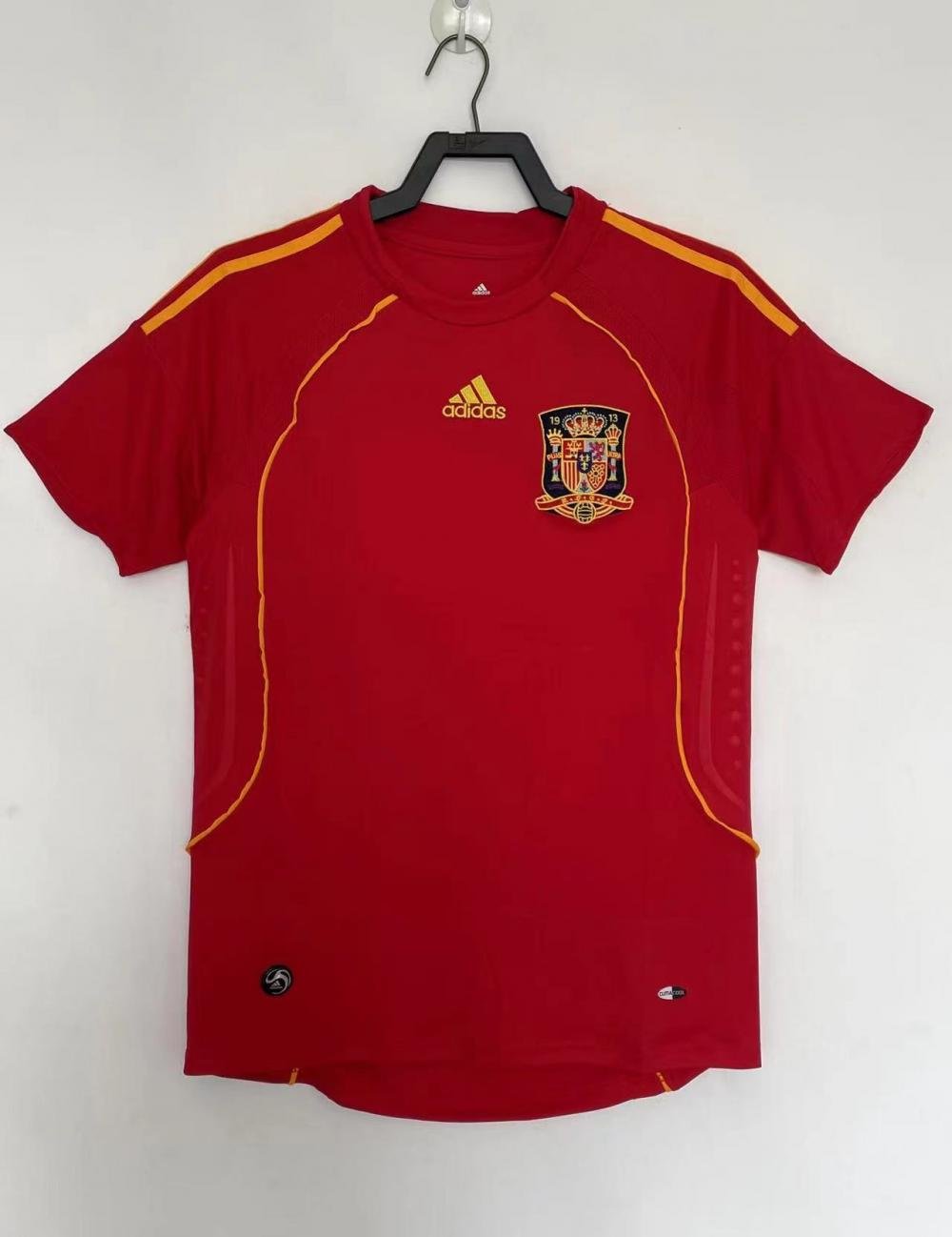 2008 Retro Spain Home Soccer Shirt