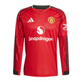 2025/2026 Long Sleeve Manchester United Home