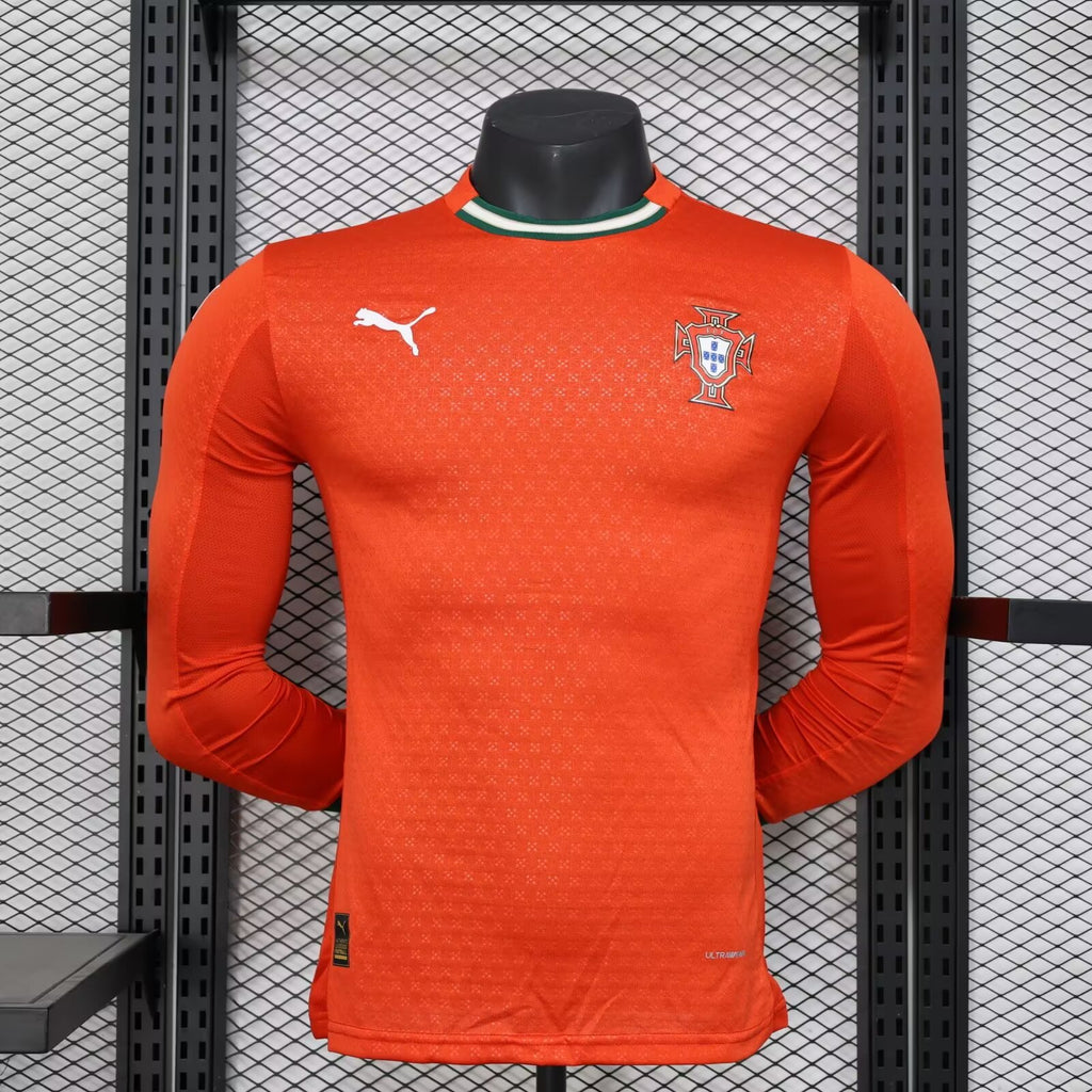 2025 Long Sleeve Player Version Portugal Home