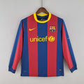 2010/2011 Retro Long Sleeve Barcelona Home