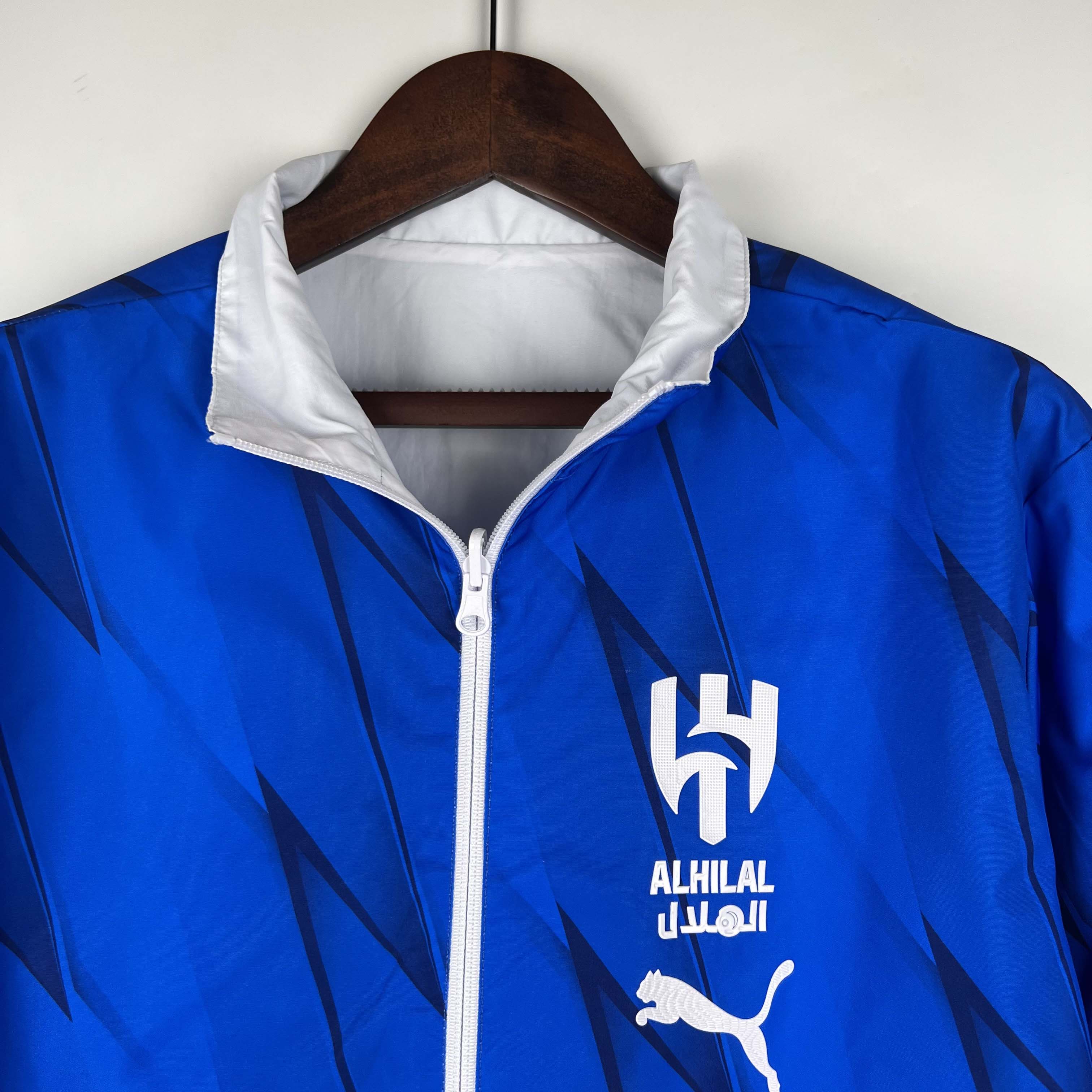 2023/2024 Al-Nassr Reversible Windbreaker(White-Blue)
