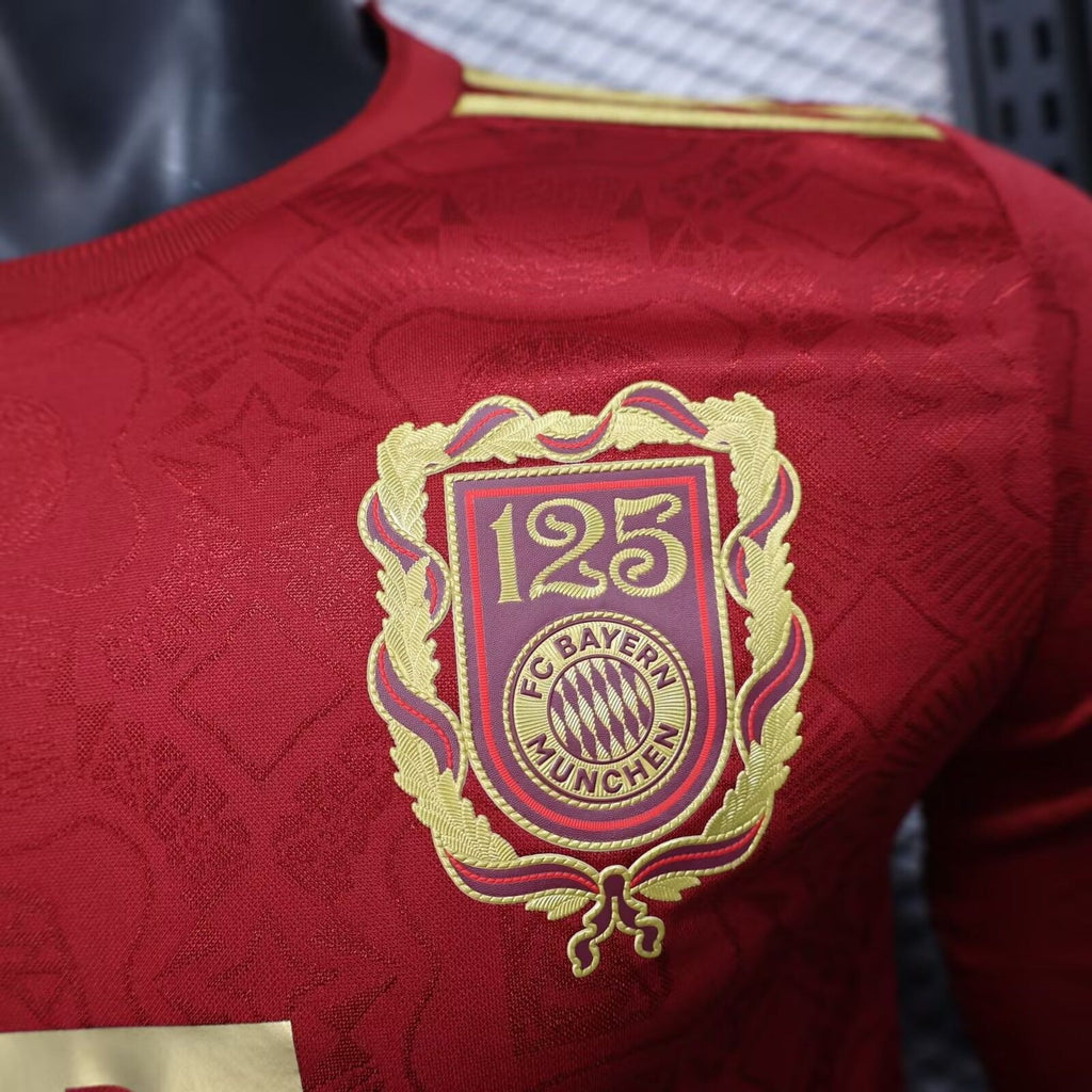 2025/2026 Long Sleeve Player Version Bayern Munich 125th Anniversary Red