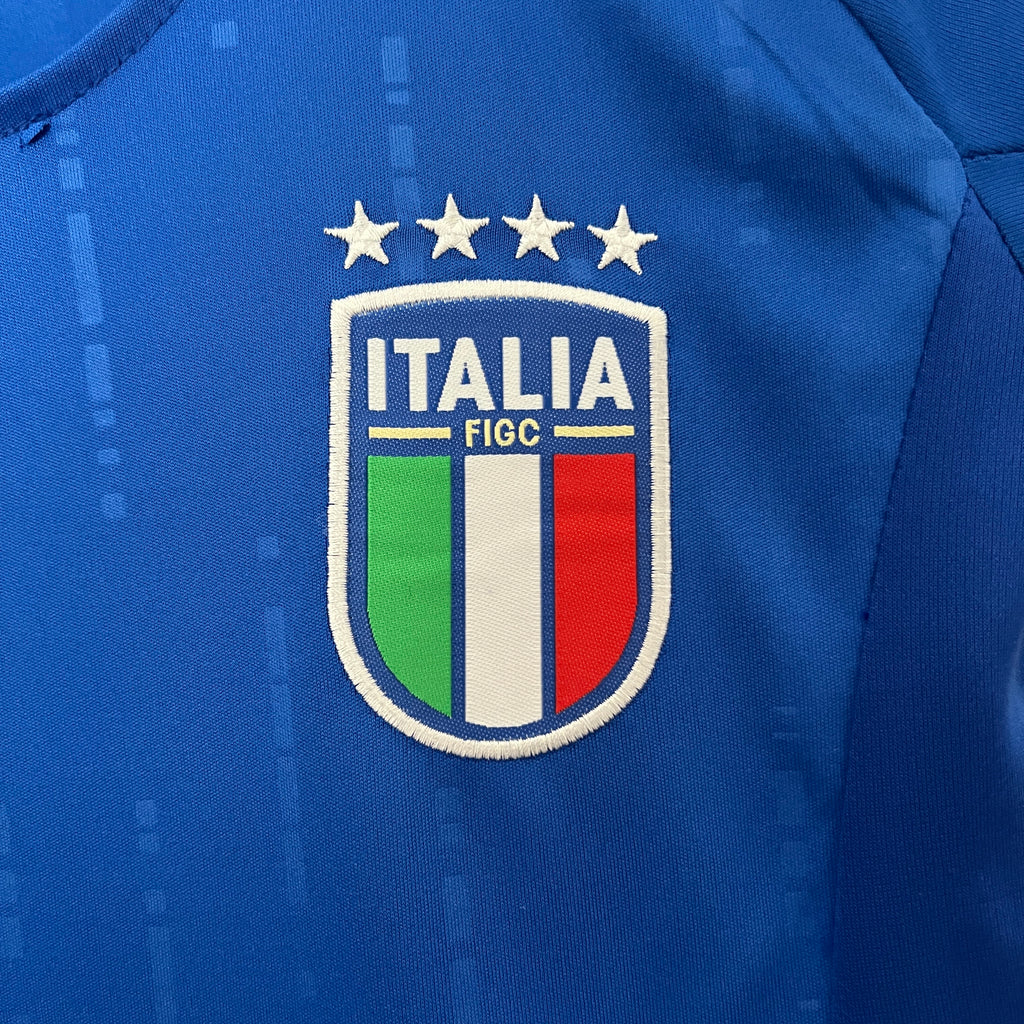 2024-2025 Italy Home Soccer Shirt Kids Size