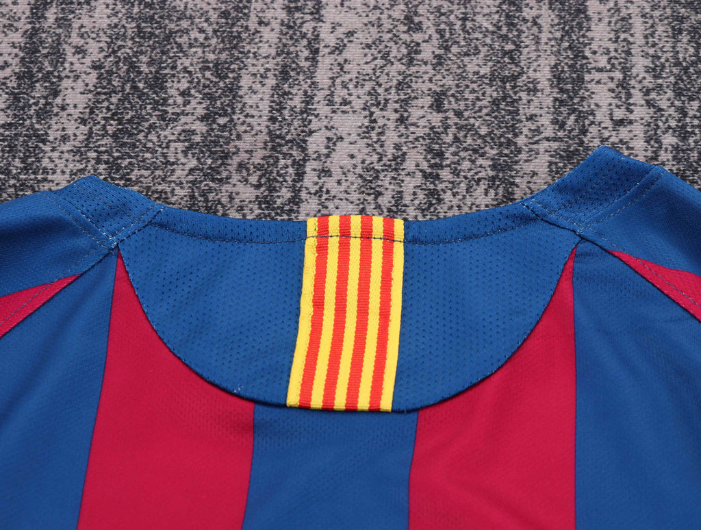 2005-2006 Retro Long Sleeve Barcelona Home