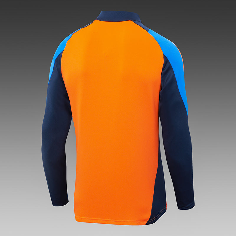 2024/2025 Juventus Half-Pull Training Suit Orange