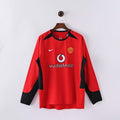 2002-2003 Retro Long Sleeve Manchester United Home