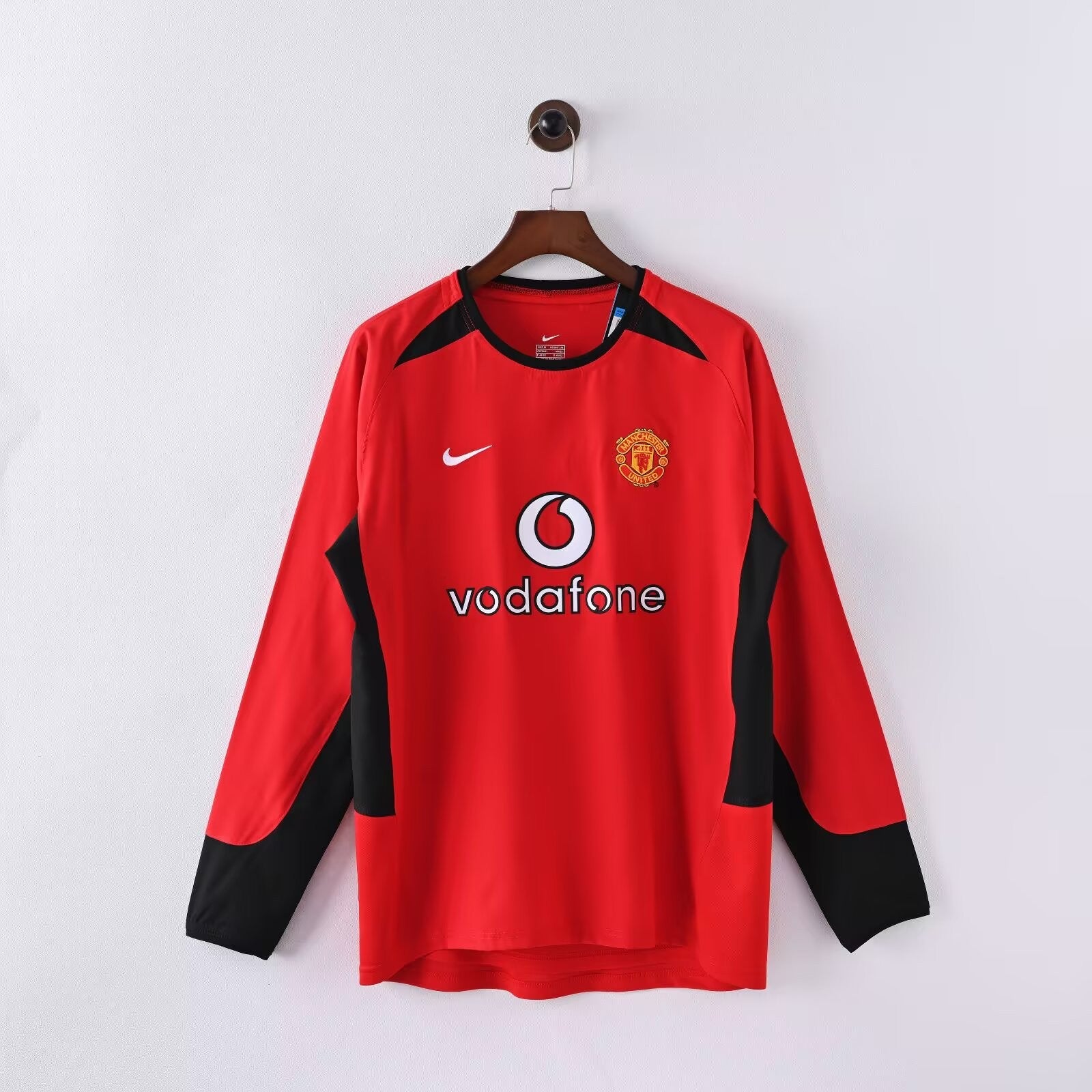 2002-2003 Retro Long Sleeve Manchester United Home