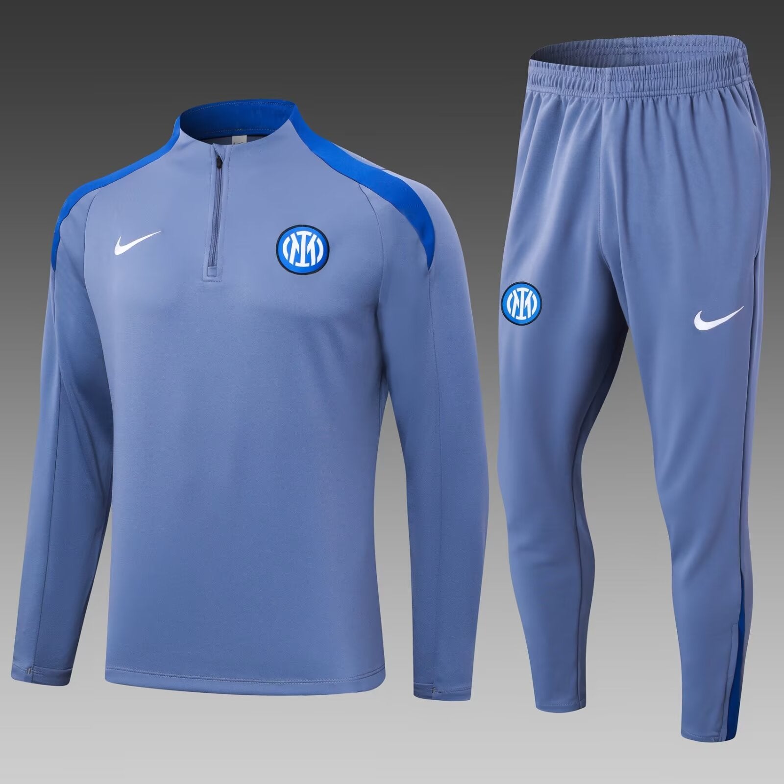 2024/2025 Inter Milan Half-Pull Training Suit Grey