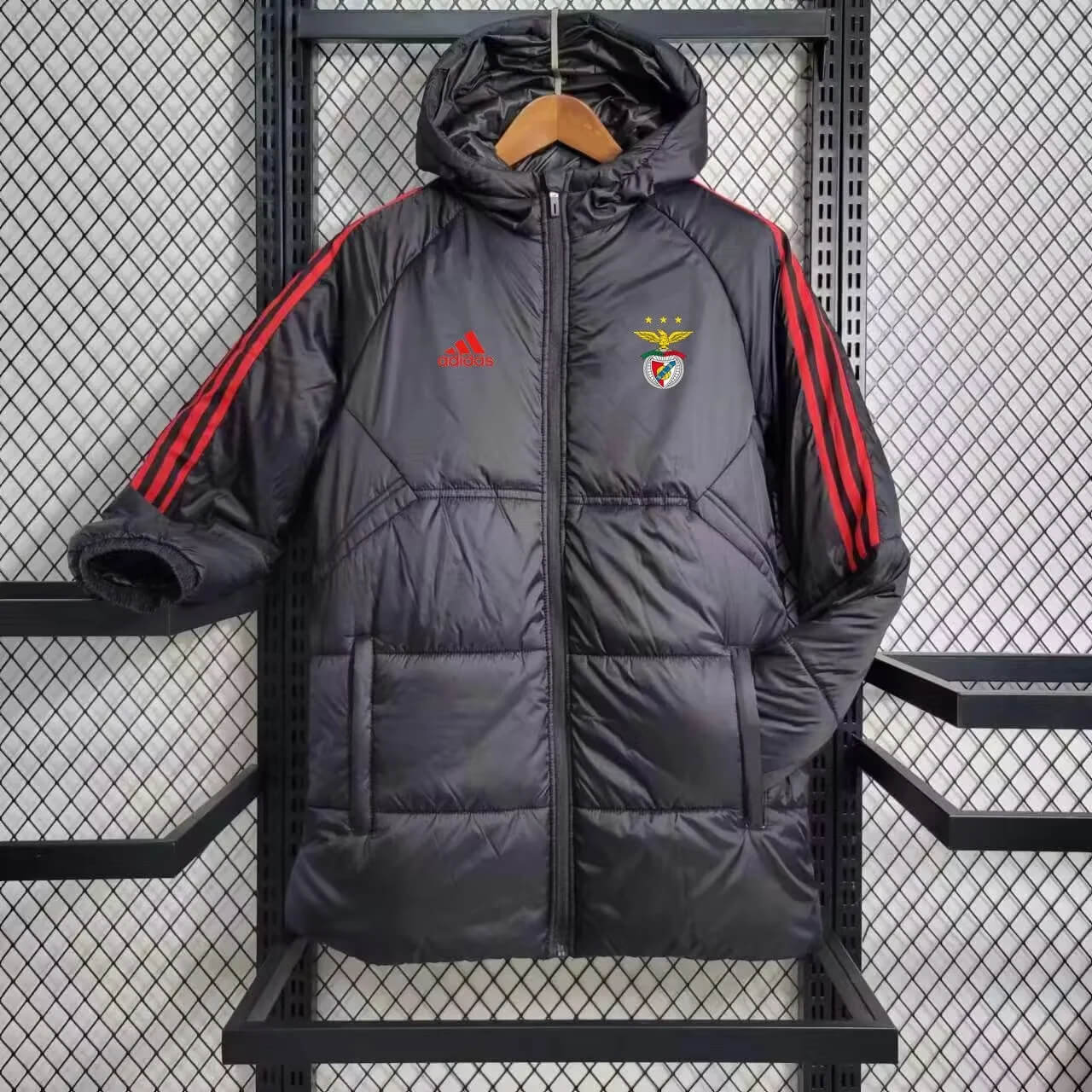 2024/2025 Benfica Black-Red Edge Soccer Long Cotton jacket