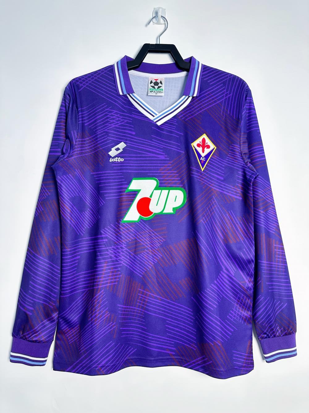 1992/1993 Retro Long Sleeve Fiorentina Home