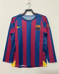 2005/2006 Retro Long Sleeve Barcelona Home