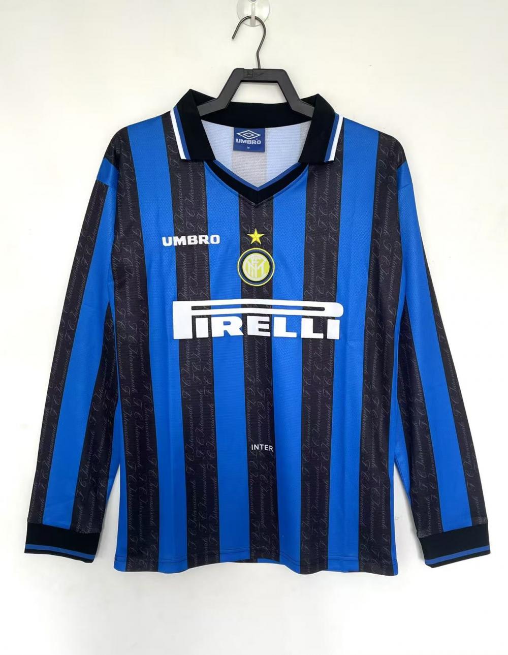 1997/1998 Retro Long Sleeve Internazionale Milan Home