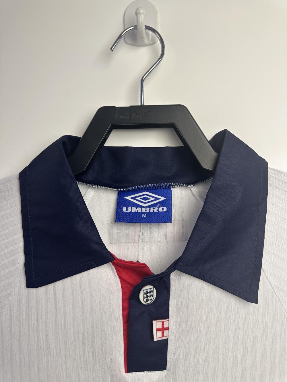 1998 Retro Long Sleeve England Home