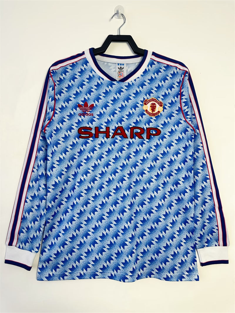 1990/1992 Retro Long Sleeves Manchester United Away