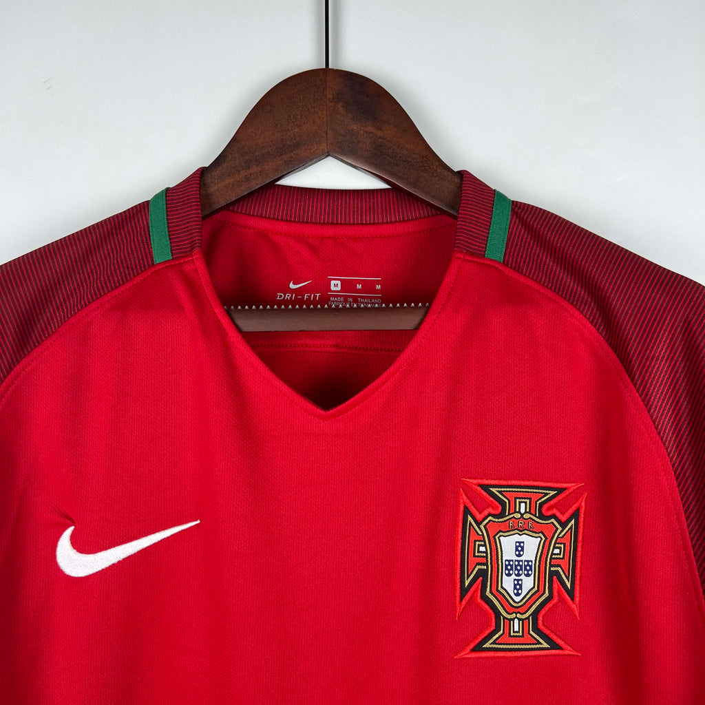 2016 Retro Long Sleeve Portugal Home