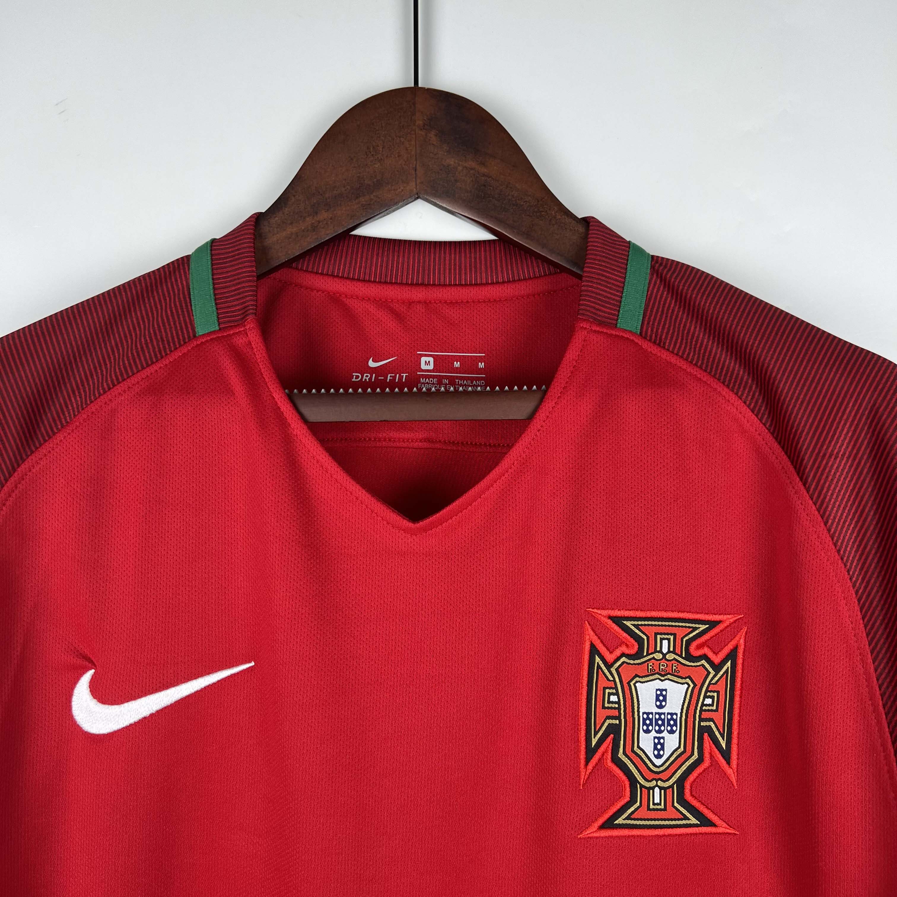 2016 Retro Long Sleeve Portugal Home