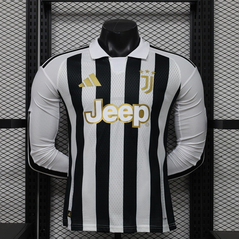 2026/2027 Long Sleeve Player Version Juventus Home Football Shirt 1:1 Thai Quality topjersey