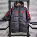 2024 Spain Black-Red Edge Soccer Long Cotton jacket
