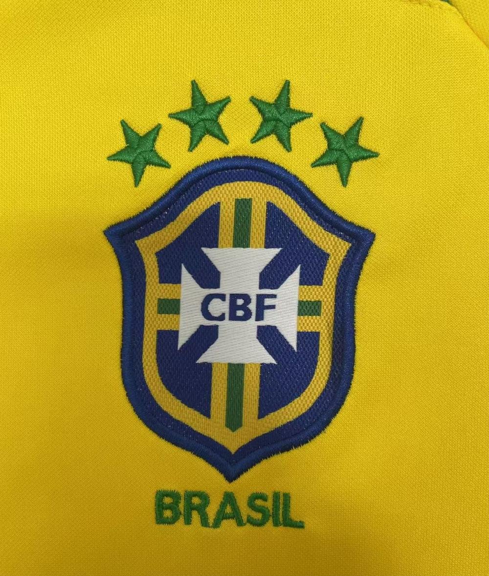 2002 Retro Long Sleeve Brazil Home
