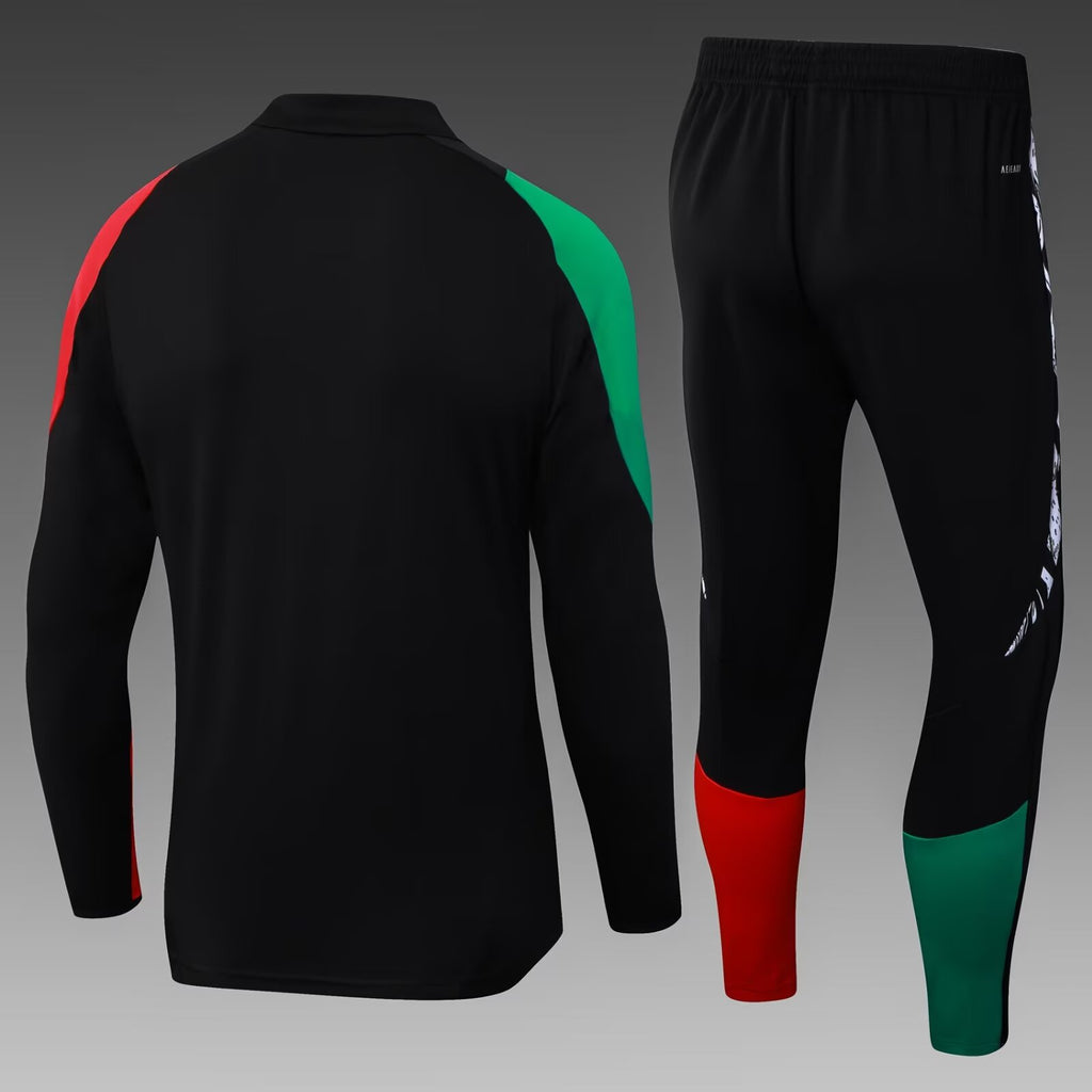 2024/2025 Arsenal Half-Pull Training Suit Black