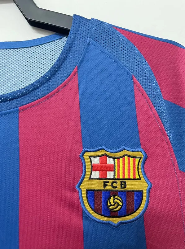 2005/2006 Retro Long Sleeve Barcelona Home