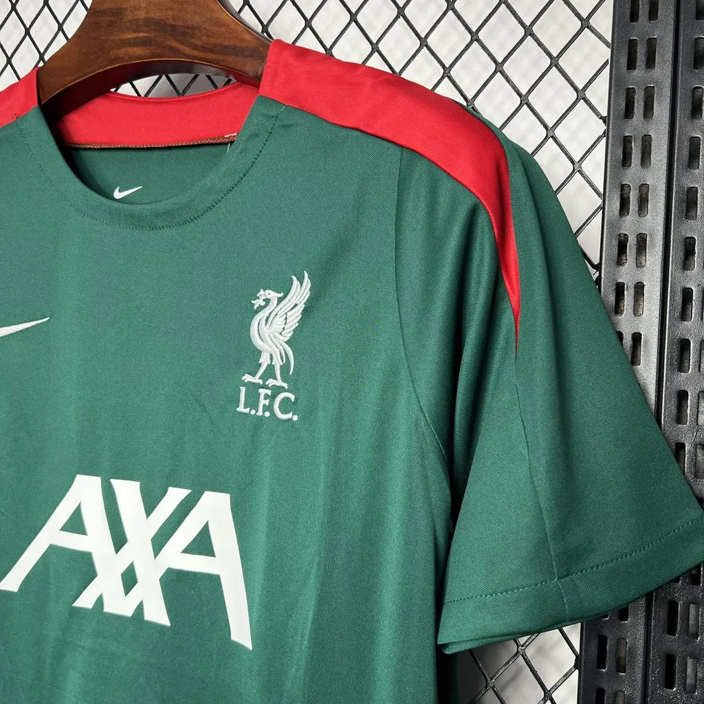 2024/2025 Liverpool Pre-match Training Dark Green Jersey1:1