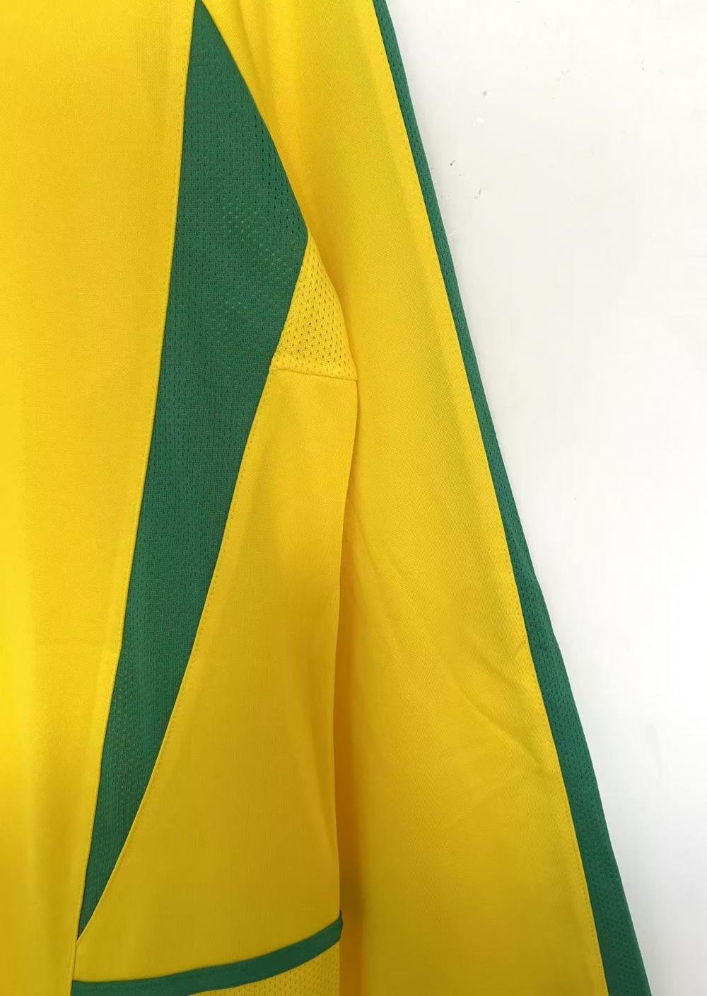 2002 Retro Long Sleeve Brazil Home